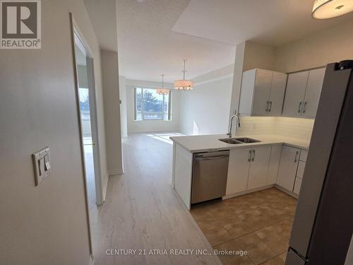 221 - 2020 Mcnicoll Avenue, Toronto, ON - Indoor Photo Showing Kitchen With Double Sink