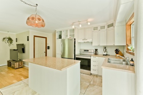 Cuisine - 355 Rue Des Trembles, Saint-Georges-De-Windsor, QC - Indoor Photo Showing Kitchen With Double Sink