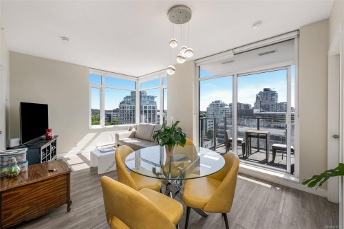 #1103-728 Yates St, Victoria, BC - Indoor Photo Showing Dining Room