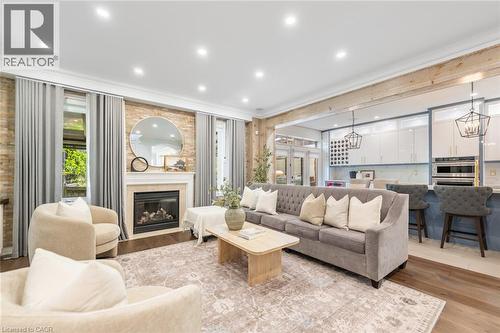 3340 Terra Cotta Lane, Burlington, ON - Indoor Photo Showing Living Room With Fireplace