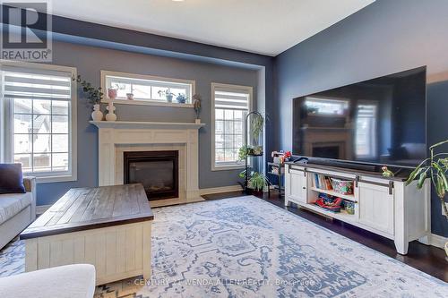 79 Jevons Drive, Ajax, ON - Indoor Photo Showing Living Room With Fireplace