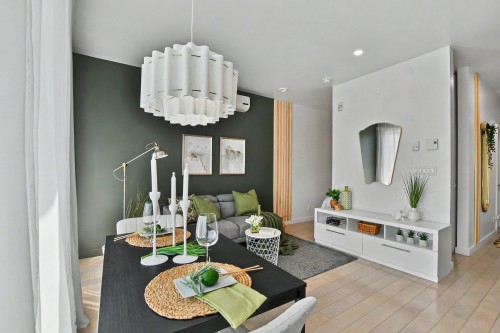 Coin-repas - 211-740 32E Avenue, Montréal (Lachine), QC - Indoor Photo Showing Kitchen With Upgraded Kitchen