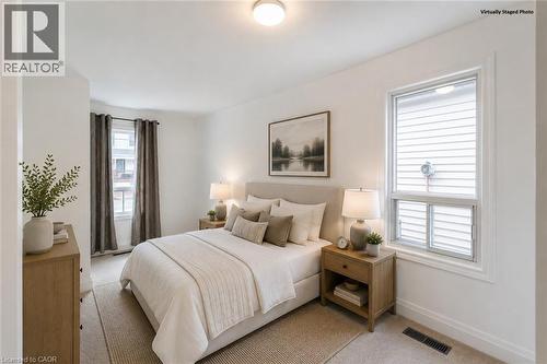 Virtually Staged Bedroom - 92 East 24Th Street, Hamilton, ON - Indoor Photo Showing Bedroom