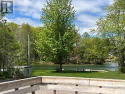 Deck overlooks river - 