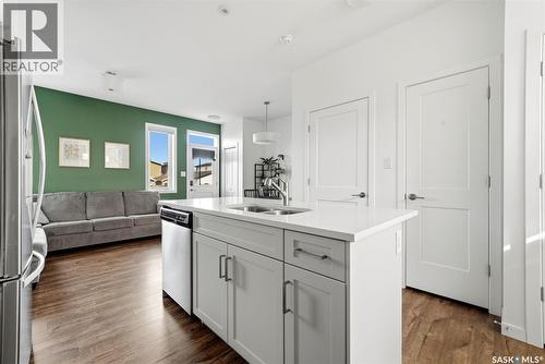 3270 Chuka Boulevard, Regina, SK - Indoor Photo Showing Kitchen With Double Sink