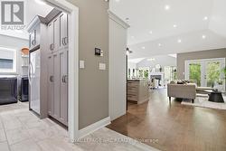 View to the living room. Left is pantry/laundry rm - 
