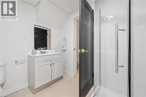 Bathroom featuring a shower stall and vanity - 459 Drummerhill Crescent, Waterloo, ON - Indoor Photo Showing Bathroom