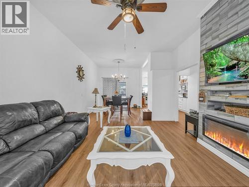 2115 Longfellow, Windsor, ON - Indoor Photo Showing Living Room With Fireplace