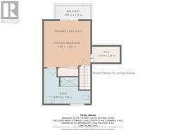 Primary Loft suite, measurements approximate - 