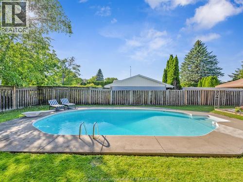 27 Jackson Drive, Chatham, ON - Outdoor With In Ground Pool With Backyard