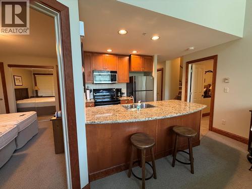 4559 Timberline Crescent Unit# 545A, Fernie, BC - Indoor Photo Showing Kitchen With Double Sink