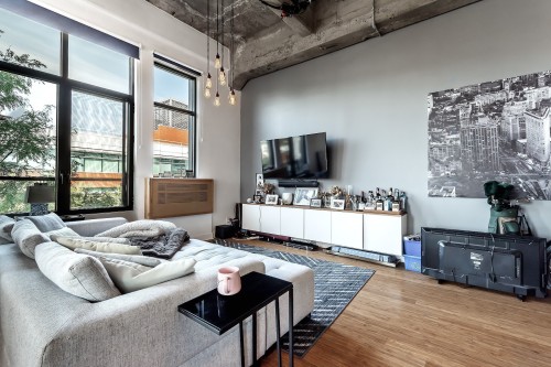Salon - 349-3700 Rue St-Antoine O., Montréal (Le Sud-Ouest), QC - Indoor Photo Showing Living Room