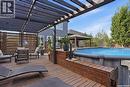707 Sauer Crescent, Saskatoon, SK  - Outdoor With Above Ground Pool With Deck Patio Veranda With Exterior 