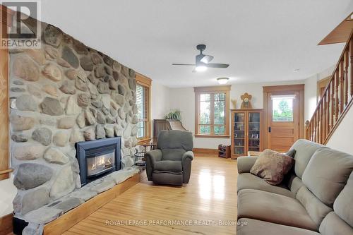 9374 Marvelville Road, Ottawa, ON - Indoor Photo Showing Living Room With Fireplace
