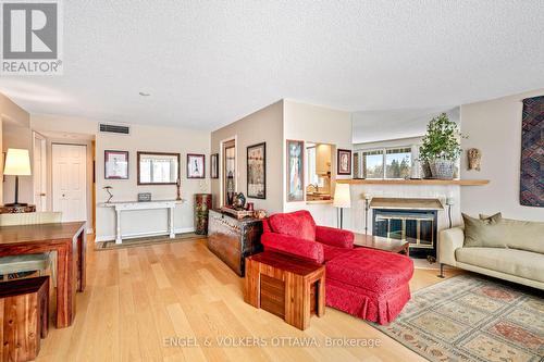 Unit 103 - 103 - 555 Wilbrod Street, Ottawa, ON - Indoor Photo Showing Living Room With Fireplace