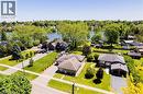 Aerial perspective showcasing a residential property with a waterfront setting - 100 Mechanic Street W, Waterford, ON  - Outdoor With View 