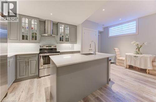 52 Edgehill Drive, Kitchener, ON - Indoor Photo Showing Kitchen With Upgraded Kitchen