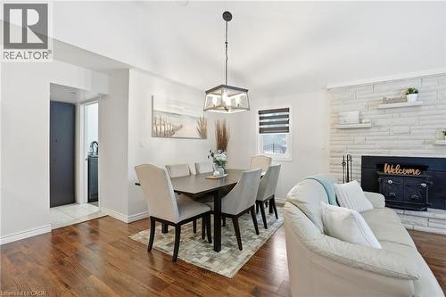 3132 Evadere Avenue, Ridgeway, ON - Indoor Photo Showing Dining Room With Fireplace