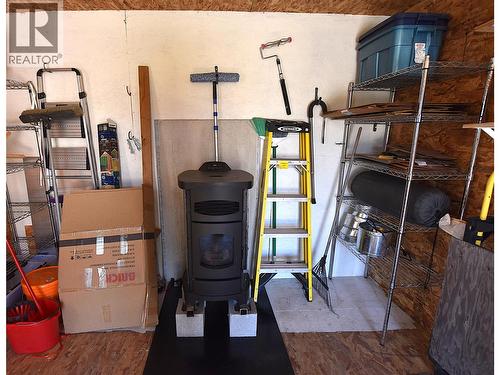 workshop is heated with a pellet stove (WHETT certified) - 65 Antoine Road Unit# 21, Vernon, BC 