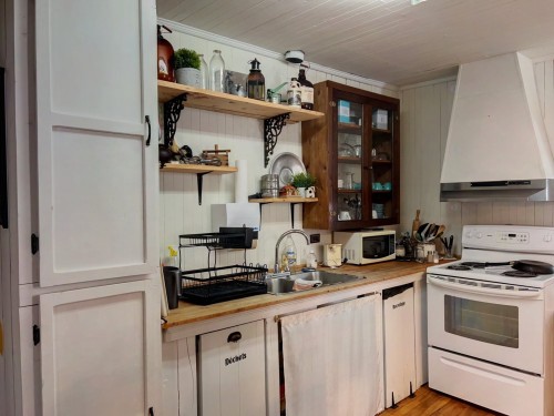 Cuisine - 153 Route Principale, Saint-André-De-Restigouche, QC - Indoor Photo Showing Kitchen With Double Sink