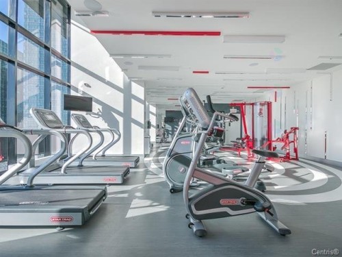 Exercise Room - 1206-1288 Av. Des Canadiens-De-Montréal, Montréal (Ville-Marie), QC - Indoor Photo Showing Gym Room