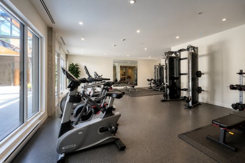 Exercise Room - 501-1190 Rue Mackay, Montréal (Ville-Marie), QC - Indoor Photo Showing Gym Room