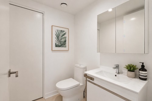 Powder room - 501-1190 Rue Mackay, Montréal (Ville-Marie), QC - Indoor Photo Showing Bathroom