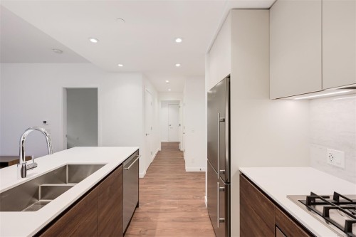 #204-363 Tyee Rd, Victoria, BC - Indoor Photo Showing Kitchen With Double Sink