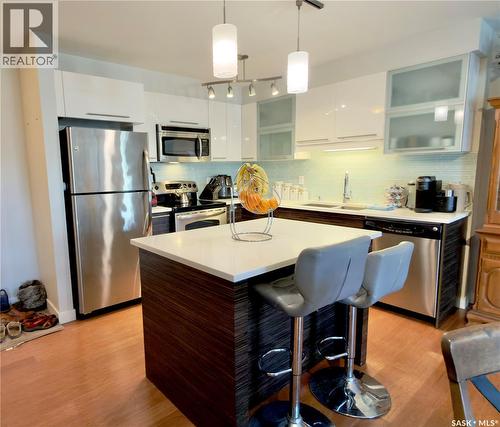 314A 415 Hunter Road, Saskatoon, SK - Indoor Photo Showing Kitchen With Stainless Steel Kitchen With Upgraded Kitchen