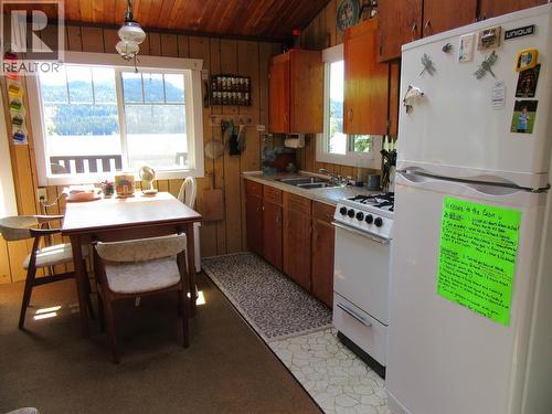 4384 Birch Lake Dump Road, Bridge Lake, BC - Indoor Photo Showing Kitchen With Double Sink