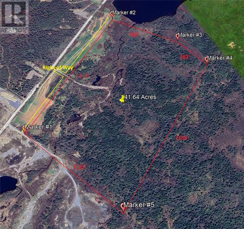 Drawing done to help aid the reader in location. Refer to survey - 800A Country Road, Bay Roberts, NL 
