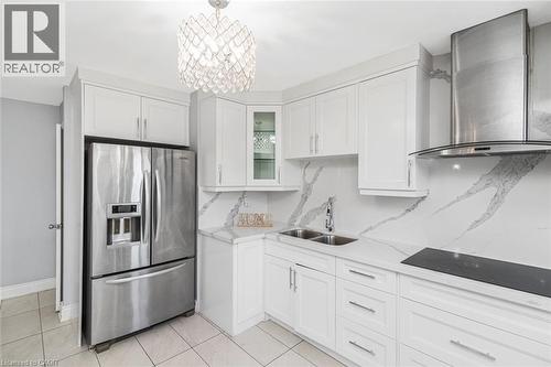 33 Alderney Avenue, Hamilton, ON - Indoor Photo Showing Kitchen With Double Sink