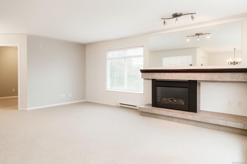 #207-2568 Dingwall St, Duncan, BC - Indoor Photo Showing Living Room With Fireplace