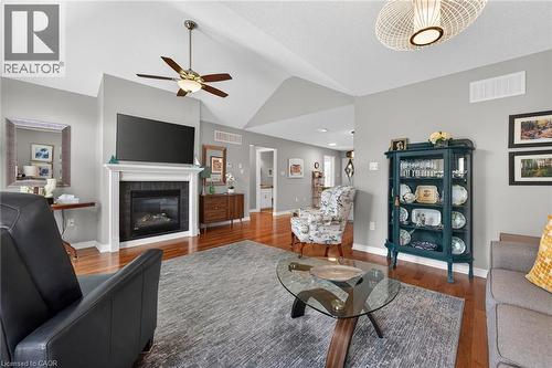38 Gamble Lane, Port Dover, ON - Indoor Photo Showing Living Room With Fireplace