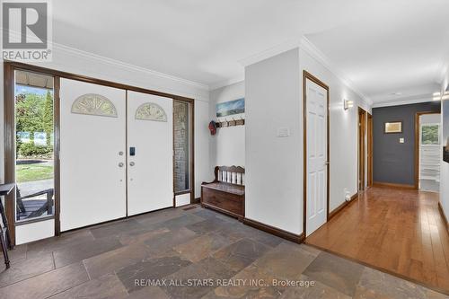 Spacious Foyer with slate floor & closet. - 10655 Sideroad 17, Brock, ON 