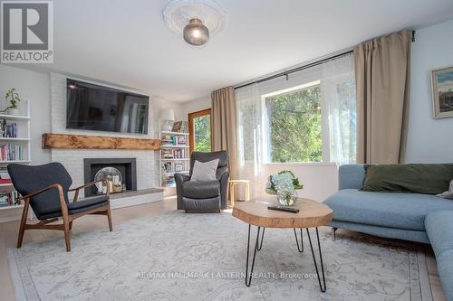2279 Pigeon Lake Road, Kawartha Lakes (Bobcaygeon), ON - Indoor Photo Showing Living Room With Fireplace