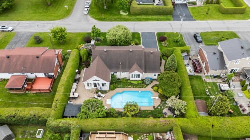 Overall view - 496 Rue Fortin, Napierville, QC - Outdoor With In Ground Pool With View