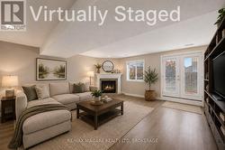 Family Room w/Full Walkout Virtually Staged - 