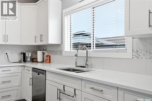 4031 Centennial Drive, Saskatoon, SK - Indoor Photo Showing Kitchen With Double Sink