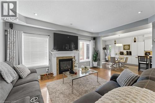 23 Kellogg Avenue, Hamilton, ON - Indoor Photo Showing Living Room With Fireplace