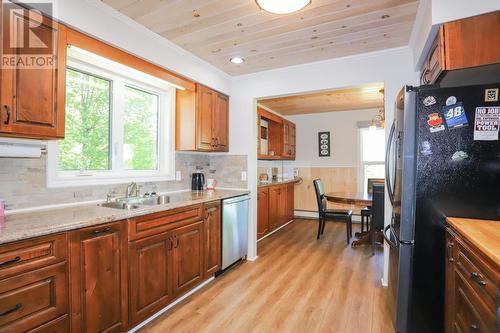 2632 A Line Rd, Richards Landing, ON - Indoor Photo Showing Kitchen With Double Sink
