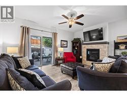 Great-Room with Split Quartz Gas Fireplace Surround - 