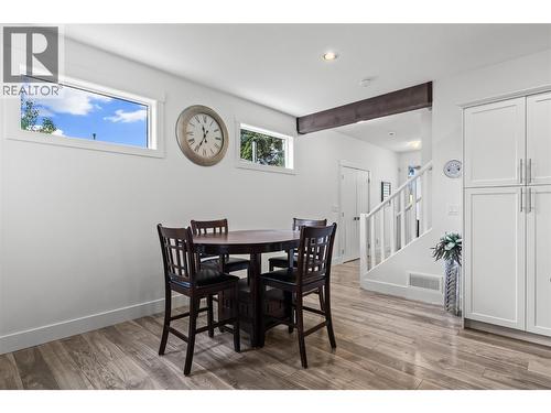 Spacious Dining Area for Large Table and Plenty of Seating - 827 Juniper Road, Kelowna, BC - Indoor Photo Showing Dining Room