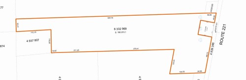 Plan (croquis) - 295 Route 221 S., Lacolle, QC 