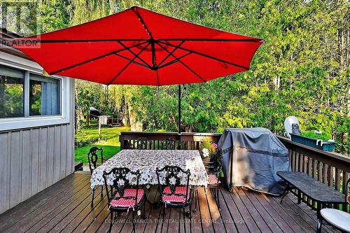 relax on private deck - hear the water flow by - 20805 Brock Road, Brock, ON - Outdoor
