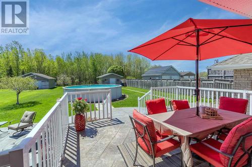 53 Laura St, Sault Ste. Marie, ON - Outdoor With Above Ground Pool With Deck Patio Veranda