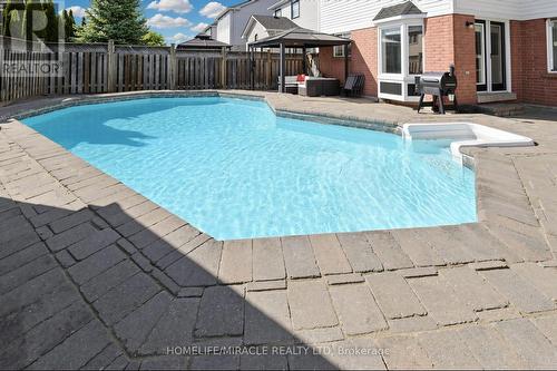 1026 Holdsworth Crescent, Milton, ON - Outdoor With In Ground Pool With Deck Patio Veranda