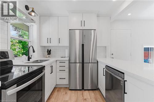 42 Fourth Avenue, Cambridge, ON - Indoor Photo Showing Kitchen With Stainless Steel Kitchen With Double Sink