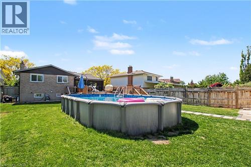 44 Oakhurst Crescent, Kitchener, ON - Outdoor With Above Ground Pool With Backyard With Exterior
