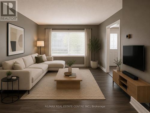 Virtually Staged Living Room - 43 Forest Glen Crescent, Kitchener, ON 